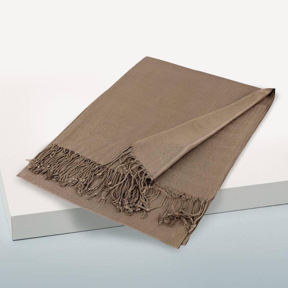 Sensibling Corp. - Vente Écharpe – femme - Écharpe châle unie en pashmina46