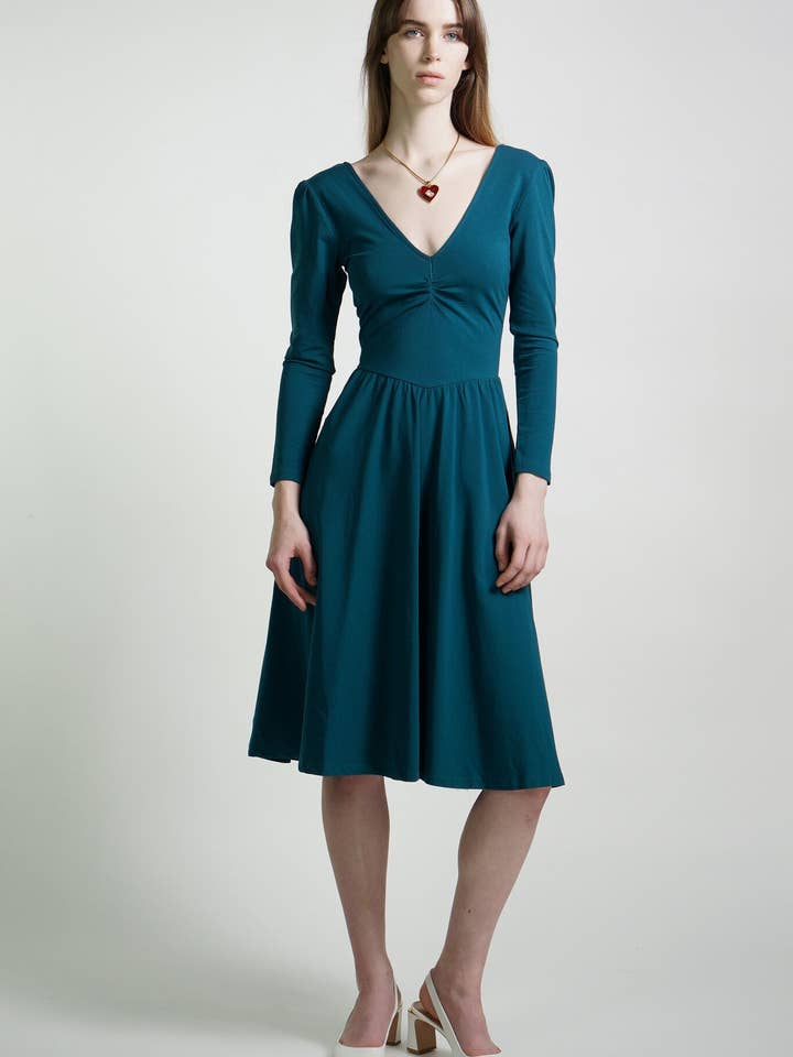 Türkises Pina-Ballettkleid für den Großhandel von Kristinit