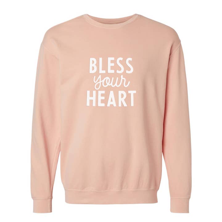 Frankie Jean - Wholesale Graphic Sweatshirt - Unisex - Bless Your Heart Washed Sweatshirt12