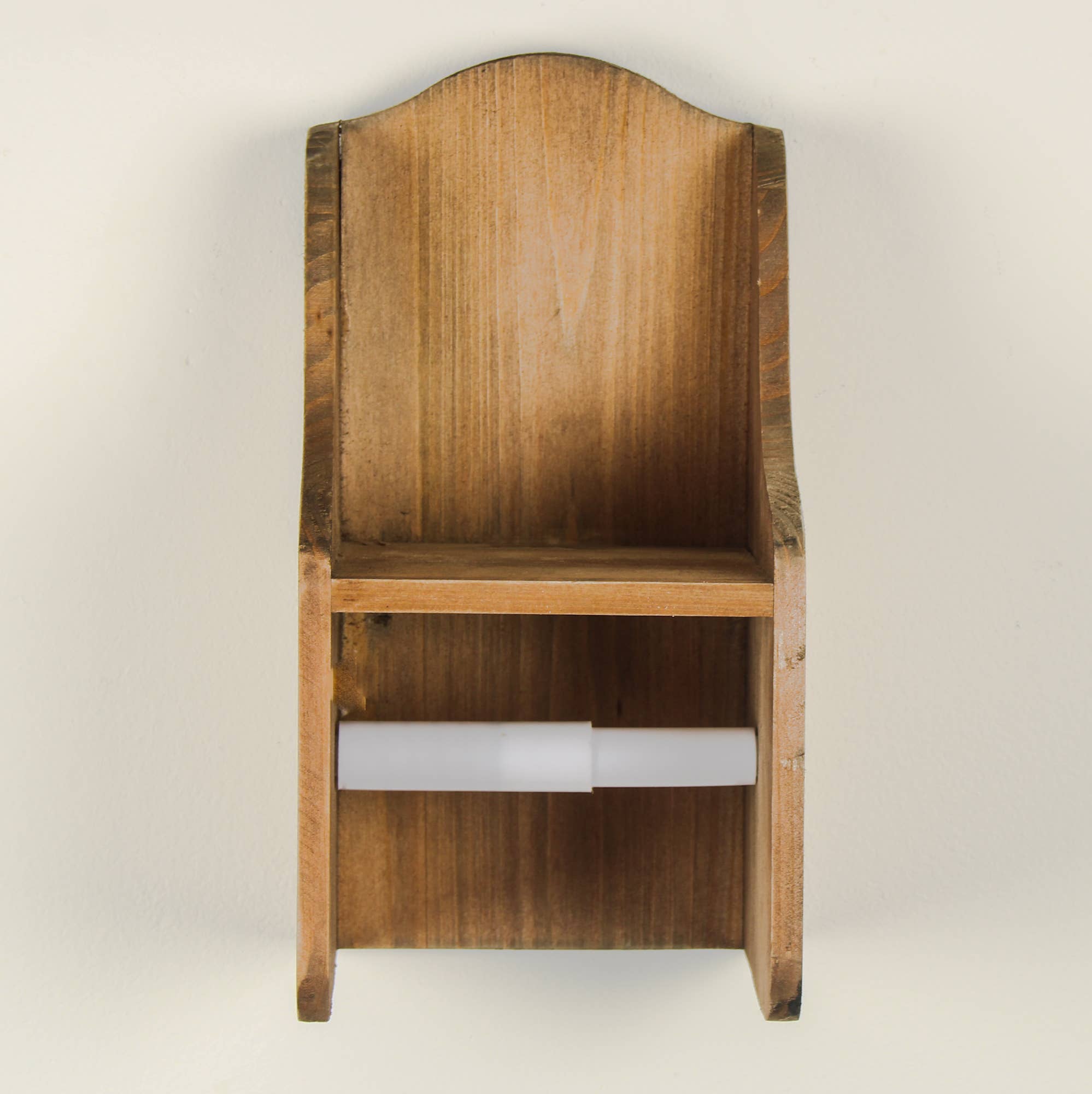 Originals International Ltd – wholesale Toilet paper holder – Natural Wood Toilet Roll Holder - Rustic Bathroom Storage2