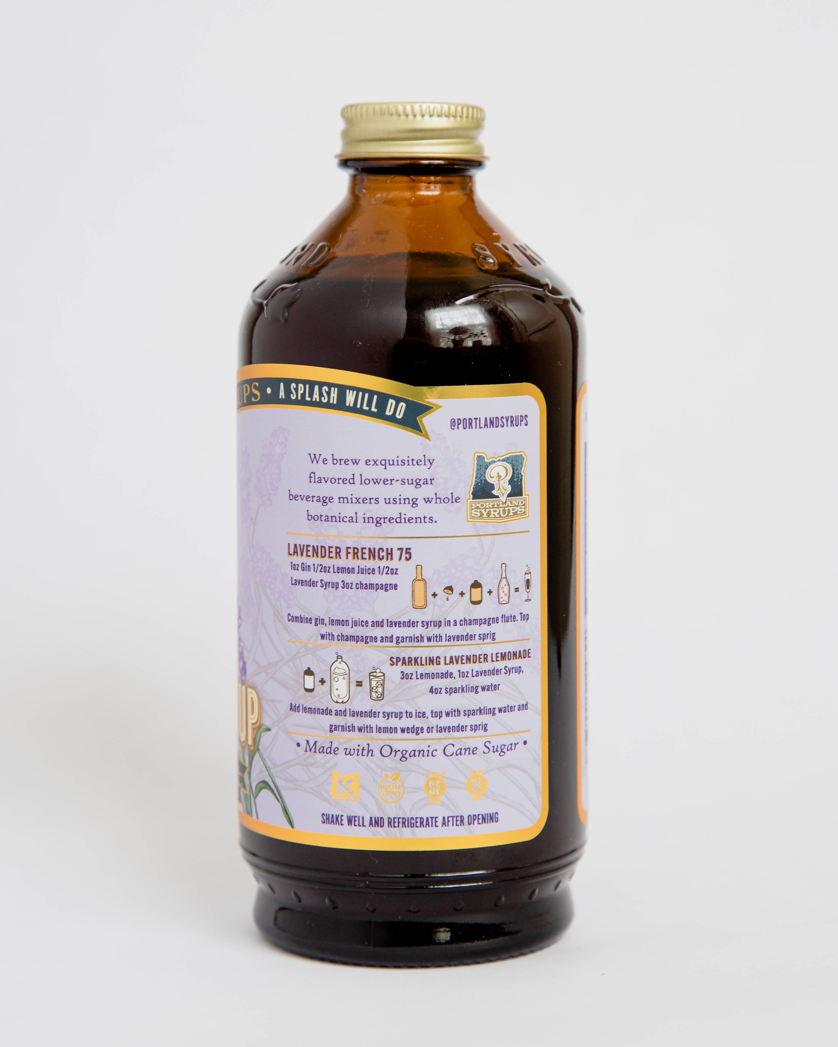 Portland Syrups - Vendita all'ingrosso Mix/sciroppo per cocktail - Sciroppo alla lavanda 12 once - miscelatore per bevande analcoliche e cocktail7