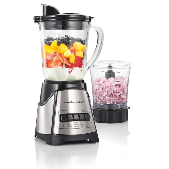 JupiterGear Home - Wholesale Blender - Hamilton Beach Glass Jar Blender and Food Chopper