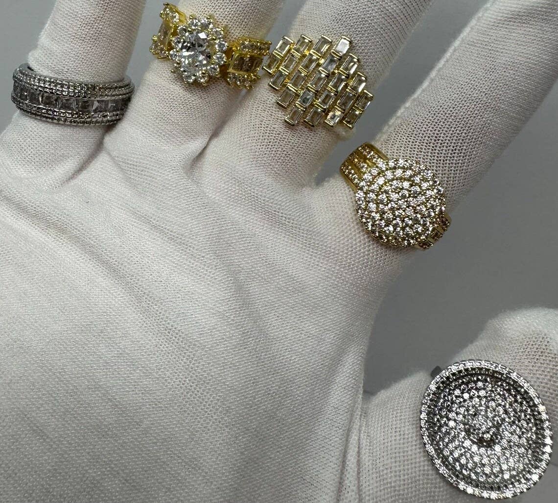 ZEHN WHOLESALE LLC – wholesale Cocktail/Statement Ring – Partihandel med blandade lyxiga ringar i galvaniserat utförande3