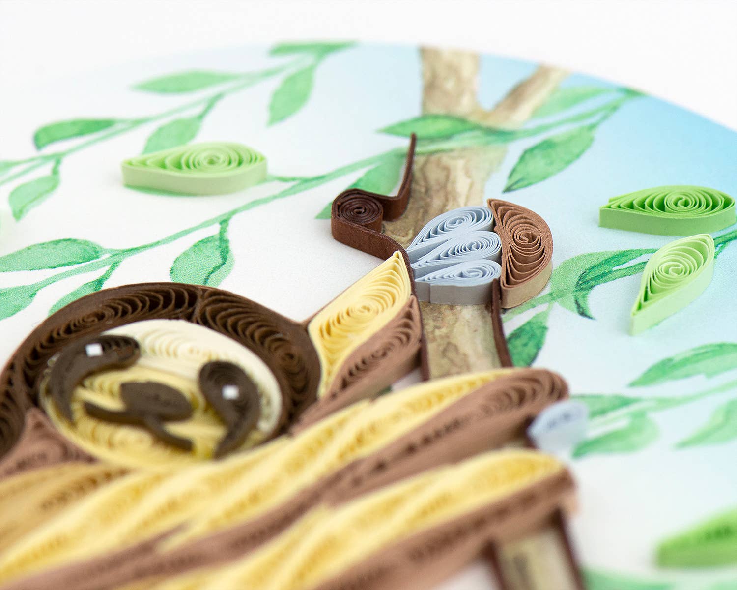 Quilling Card - Wholesale Everyday Greeting Card - Sloth Everyday Quilled Greeting Card1