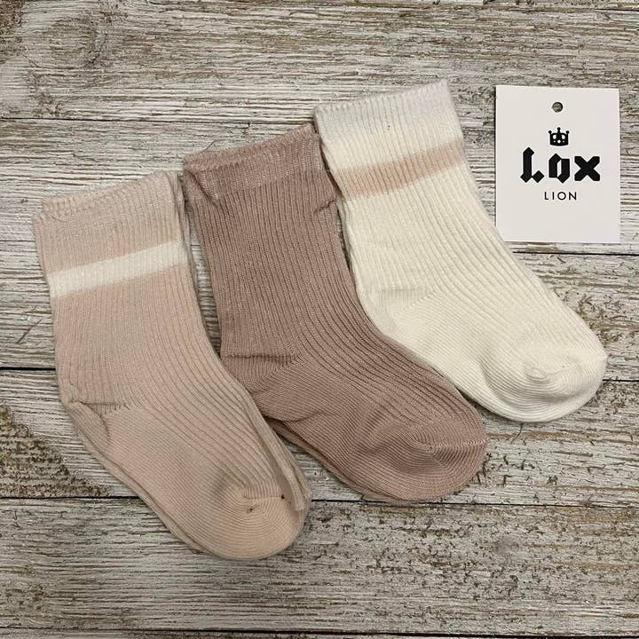 Lox Lion - Wholesale Socks – baby - Organic socks for babies - 3 pack2