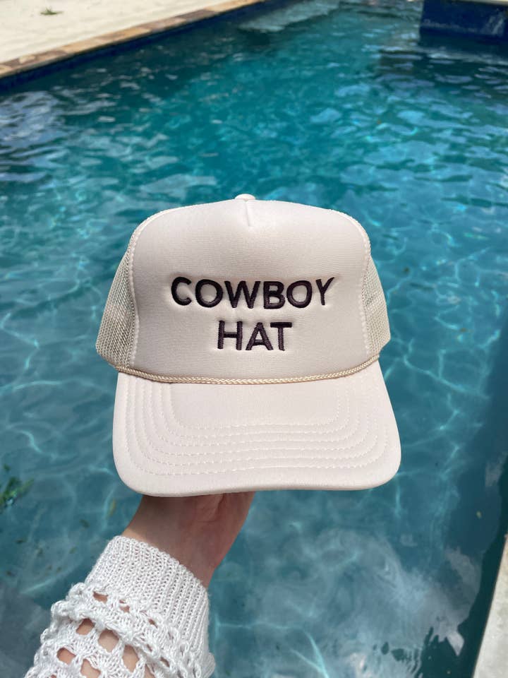 COWBOY HAT Trucker Hat | Tan for engroshandel hos The Day Away Collective