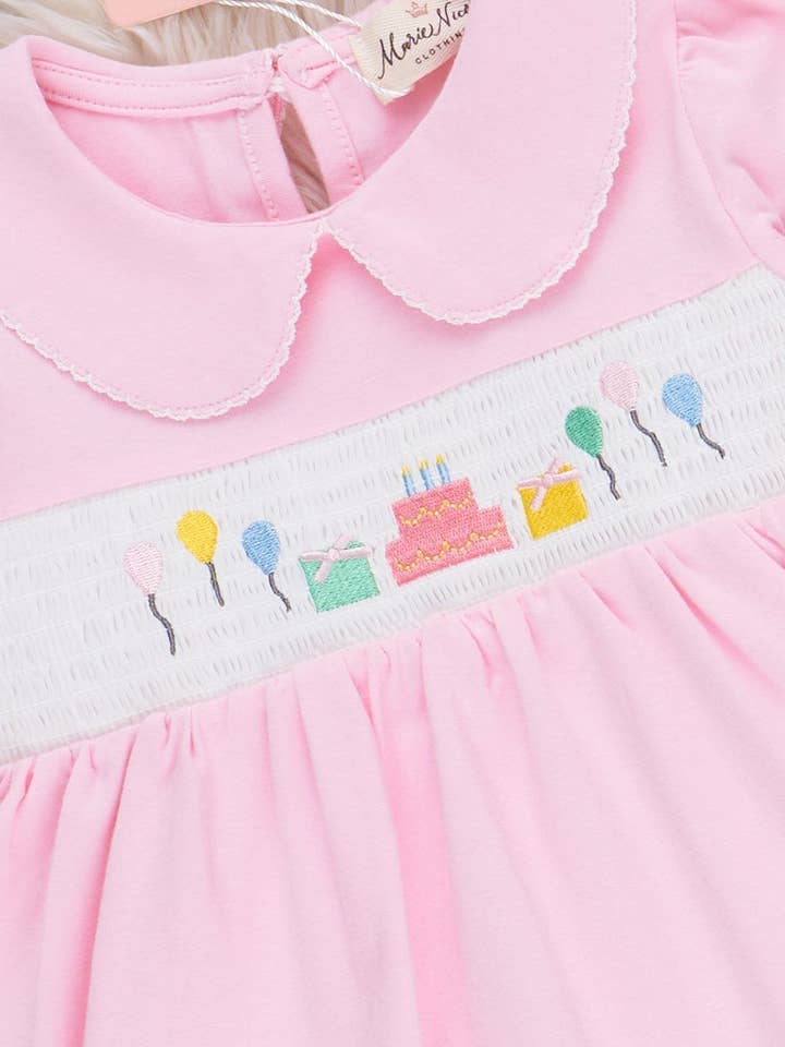 Marie Nicole Clothing - Wholesale Dress - Kids - Balloon Bliss Smocked Dress1