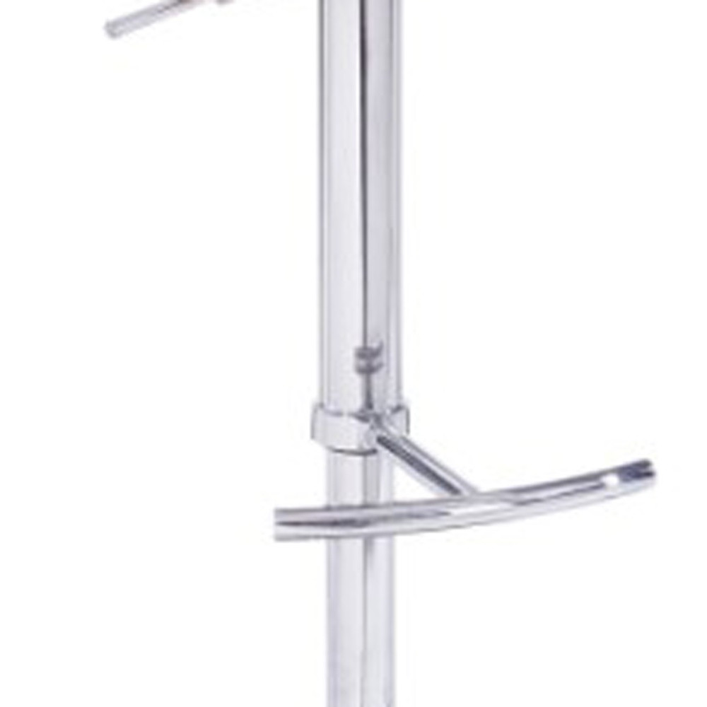 Greenwestons - Wholesale Stool - 42" White Leatherette And Steel Bar Stool3