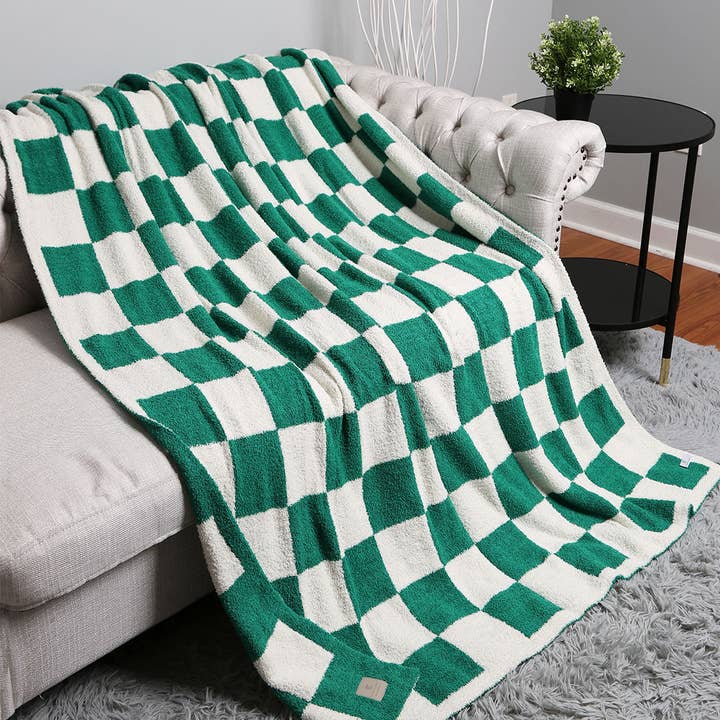 Fashion City - Wholesale Throw Blanket - Checkerboard Patterned Throw Blanket5