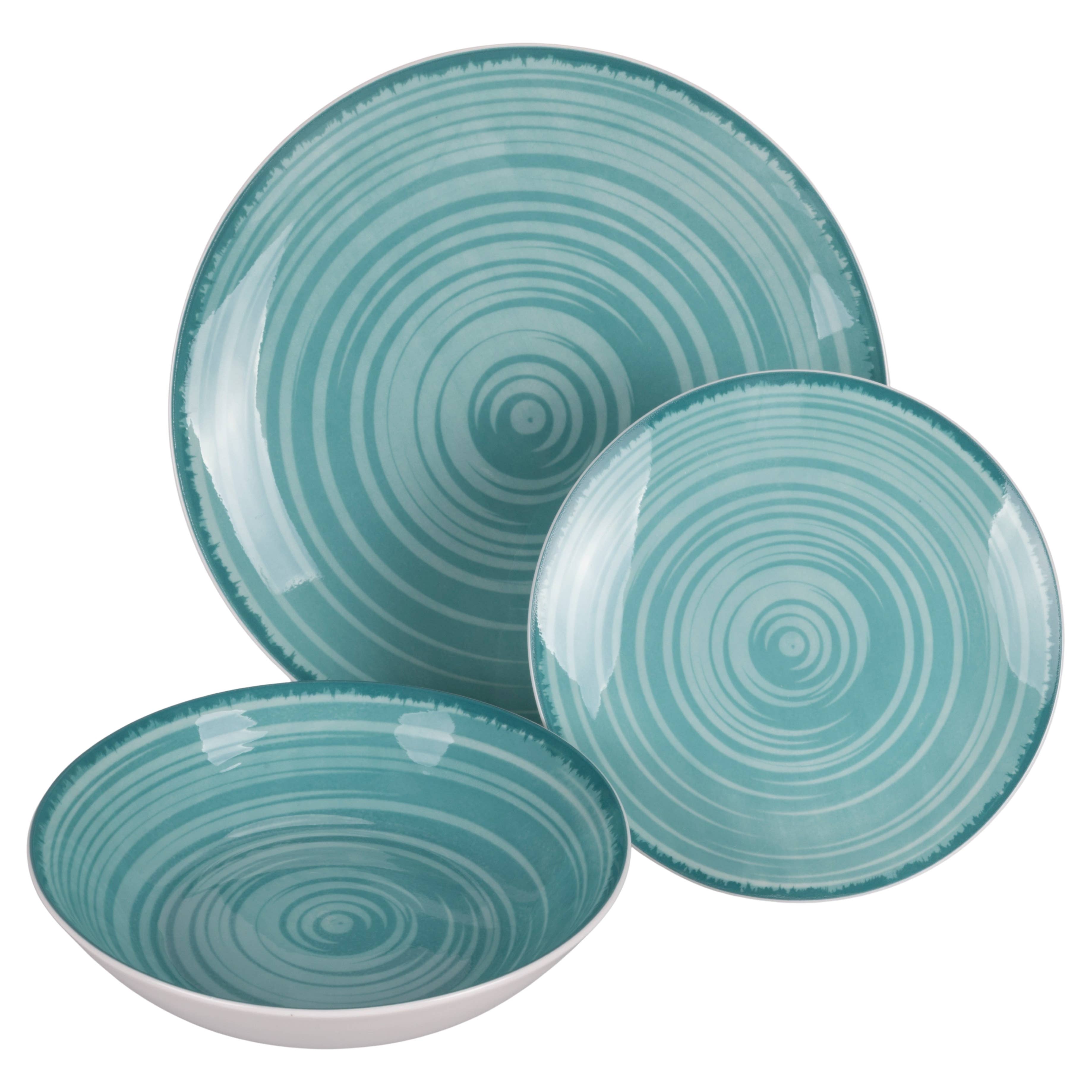 VdE Tivoli 1996 – Prato por atacado – Conjunto de Jantar Baita Acqua em Porcelana com 18 Peças5