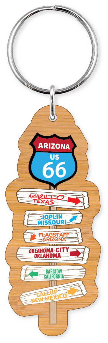 Morris Magnets - Wholesale Keychain - Unisex - Keychain - Colora Route 66 Directional Signs2