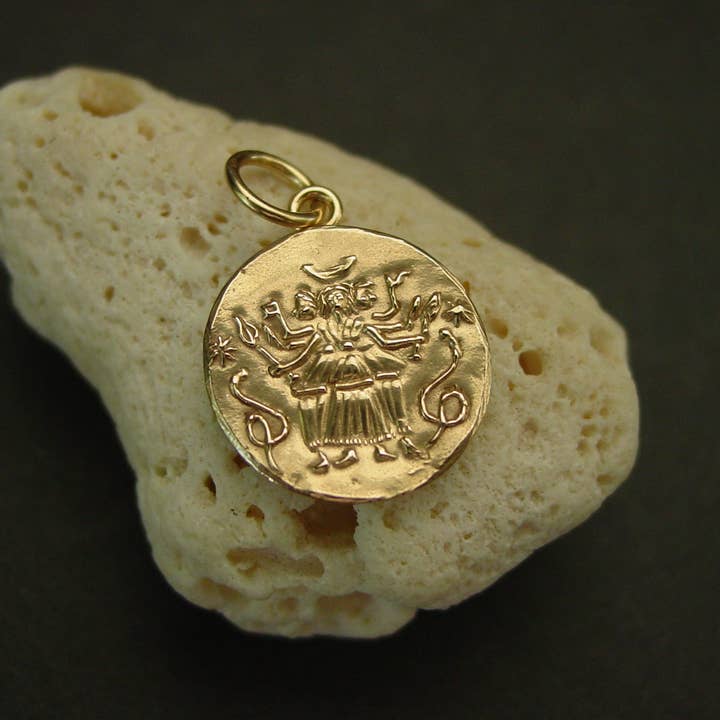 Vis a Vis Jewelry – Colar pingente/pendente por atacado – Colar Moedas Hecate - Esculpido à Mão10