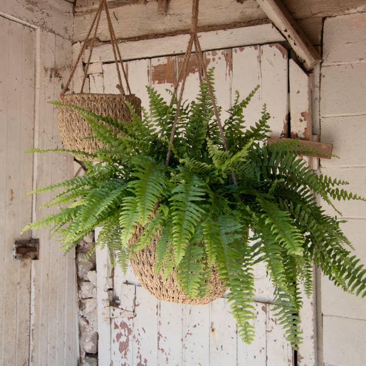 Audrey's Home & Gift - Wholesale Basket - Hanging Seagrass Baskets (Set Of 02)