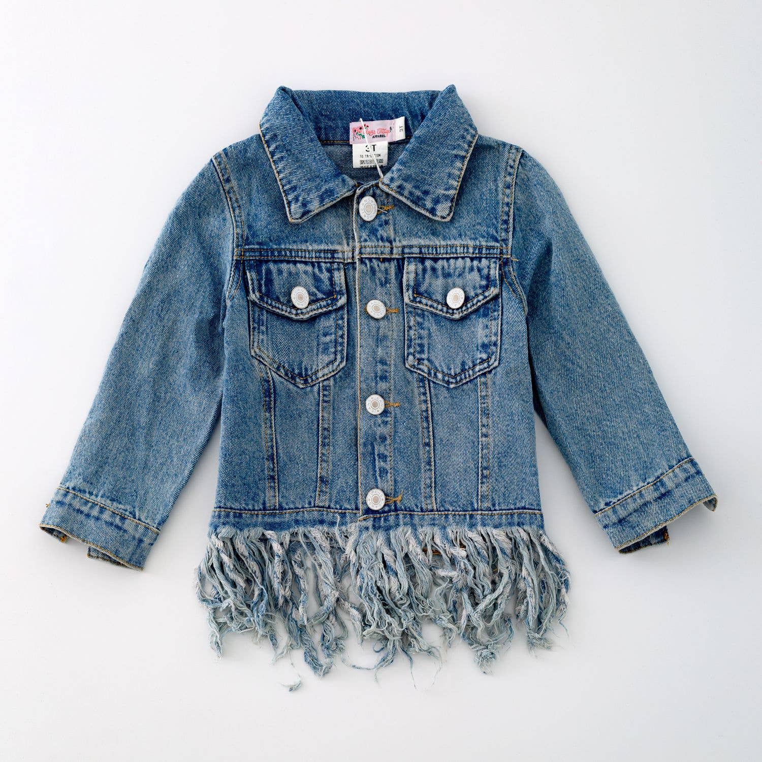 Clover Cottage - Wholesale Denim Jacket - Kids - Fringe Jean Jacket