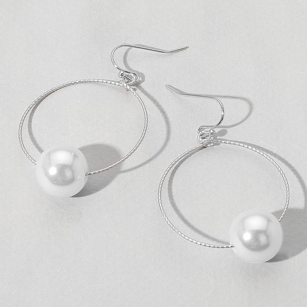 Sensibling Corp. - Vente Boucles d'oreilles pendantes - Boucles d'oreilles pendantes en fil pointu avec perles2