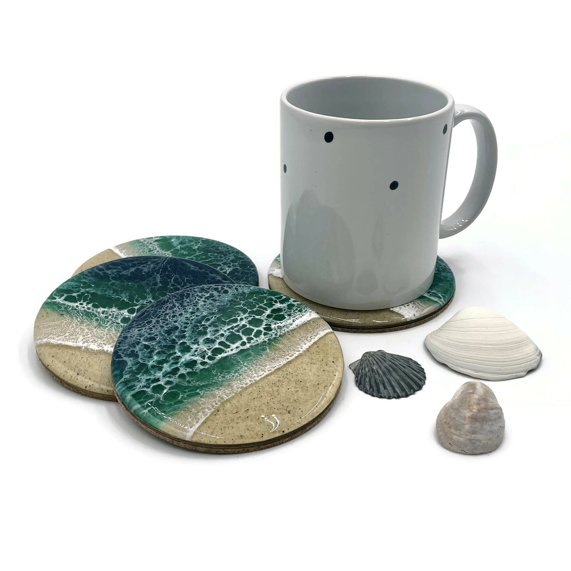 Sea Lion Studio – Großhandel Untersetzer – Ocean Wave Untersetzer-Set (4 Stück)19