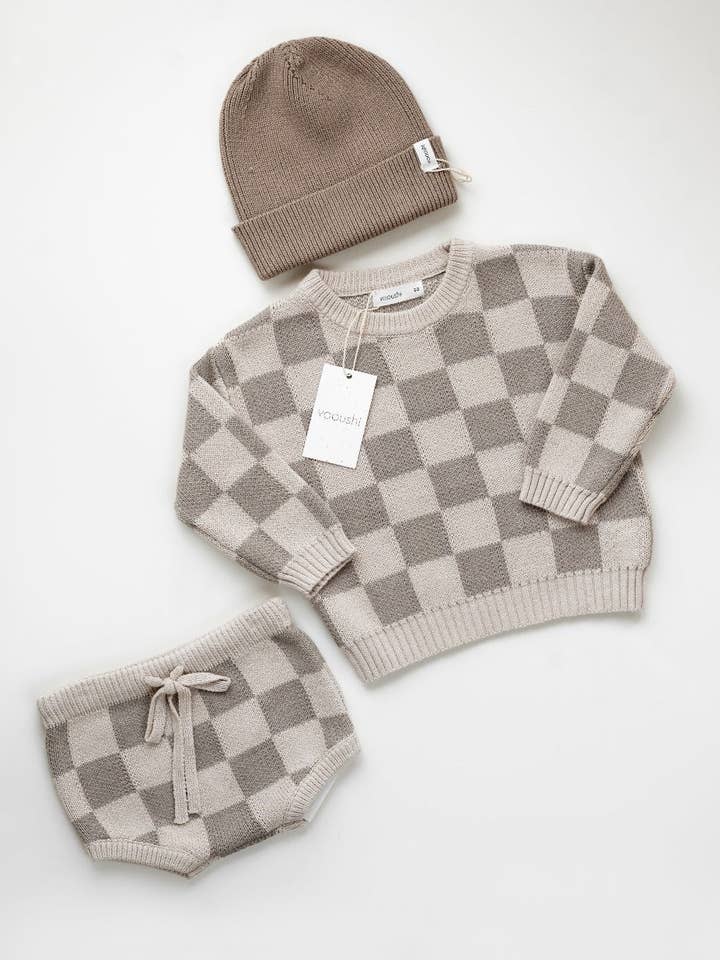 Yooushi - Wholesale Shorts - Baby - Checkered Knit Bloomers4