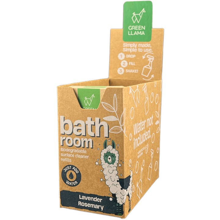 Green Llama – wholesale All-purpose cleaning wipes – Green Llama Bathroom Cleaner Refill Tablets - Box Of 151