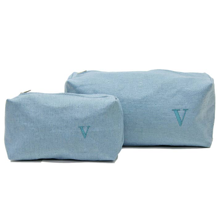 Giardino Segreto - Wholesale Makeup/Cosmetic Bag - CUSTOMIZABLE stain-resistant linen beauty2