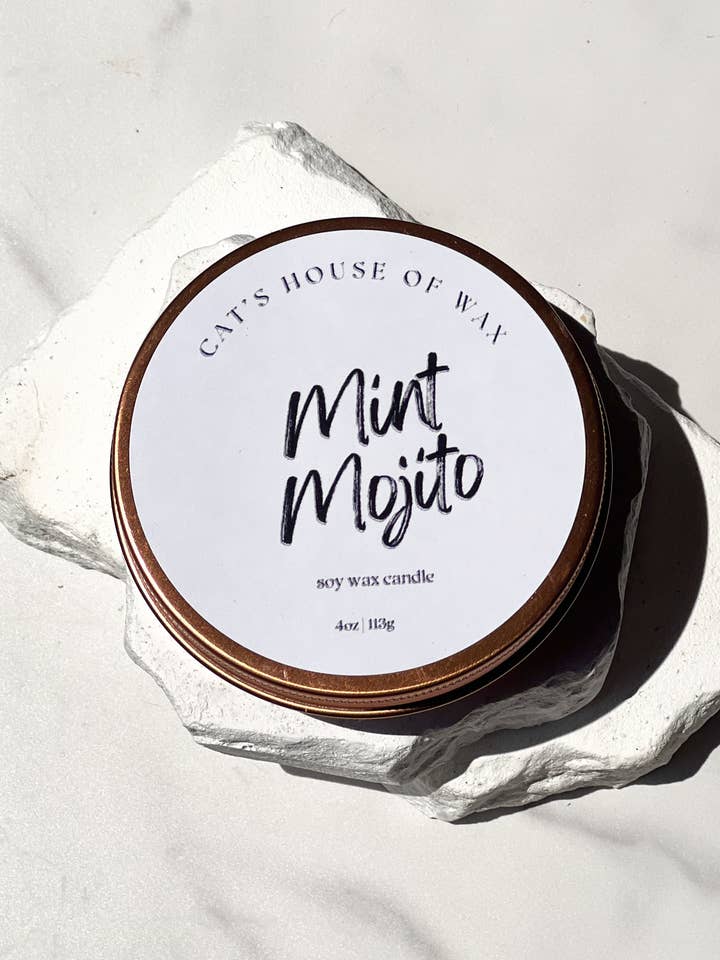 Vela de Viaje de Mojito de Menta para venta al por mayor de Cat’s House of Wax