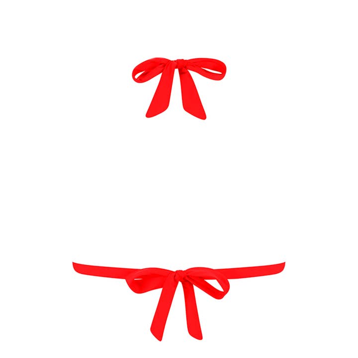 Chlamys Varia by MrMiss - Wholesale Swim Top - Women's - Chlamys Varia Triangle Bikini Top Red1