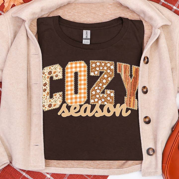 Trendy Transfers – Engroshandel Sublimationstryk – Hyggelig sæson efterårsmønstret DTF-varmetransfer0