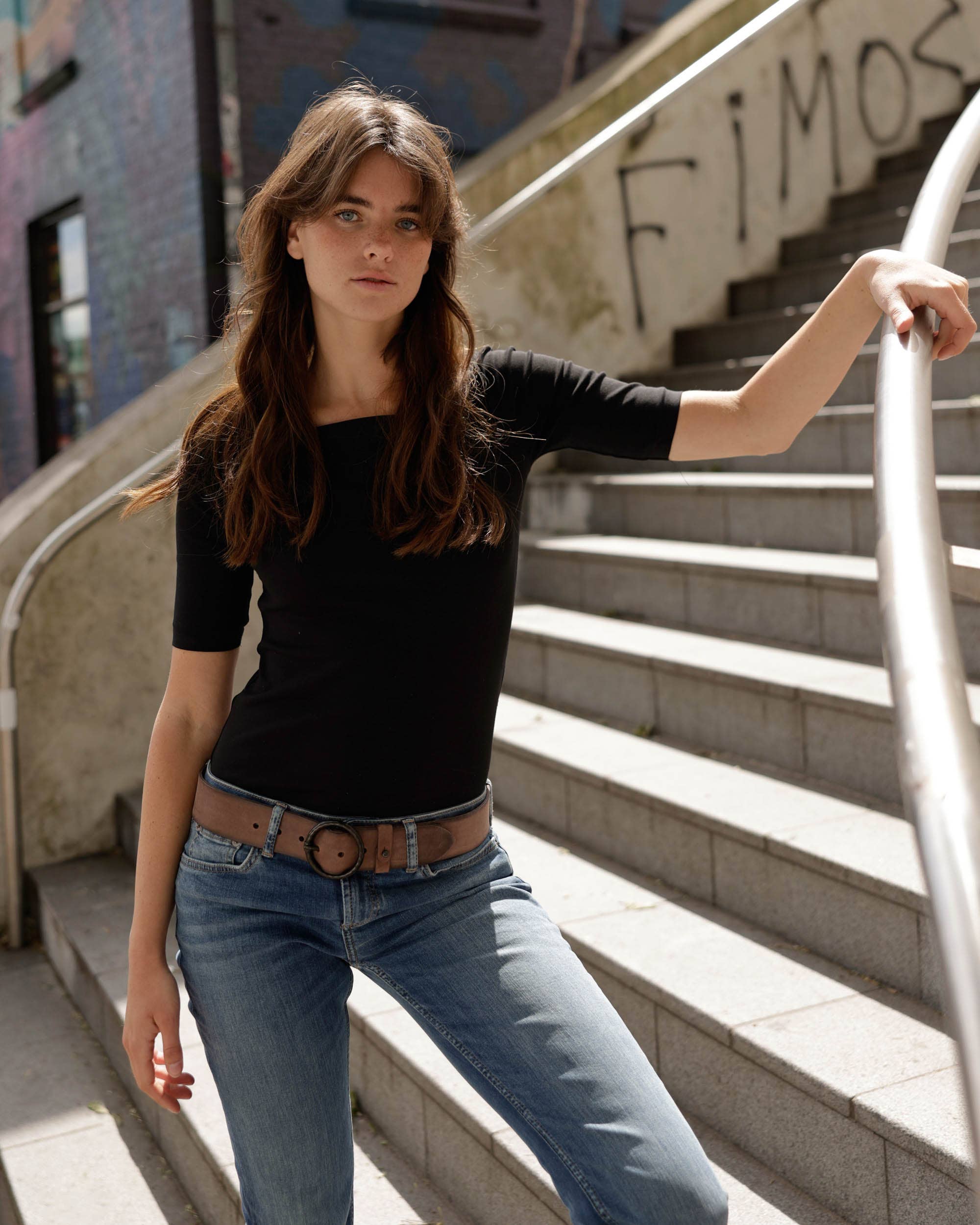 Amsterdam Heritage Leather Belts, Bags, Jackets & Apparel - Wholesale Belt - Women's - Pip | Vintage Full-Grain Leather Belt for Women50