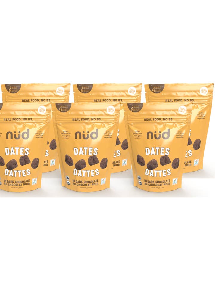 Chocolate Covered Dates for wholesale by nud fud Inc.