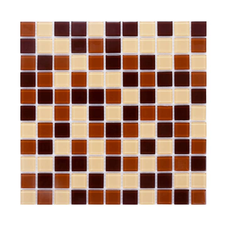 Crystals 1" x 1" Glass Mosaic Tile, Inexpensive Backsplash for Kitchen and Bathroom - 22 Sqft Per Carton for wholesale by WS Tiles