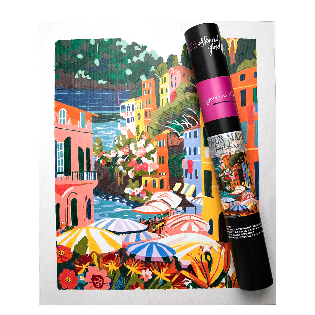 Pink Picasso Kits – wholesale DIY craft kit – Flower Market: Portofino1