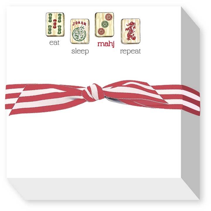 SPISE SØVN MAHJ GENTAG CHUBBIE NOTESBLOK for engroshandel hos Donovan Designs