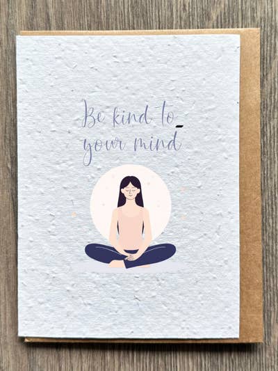 Be Kind Motivational Card for wholesale by The Flora Page