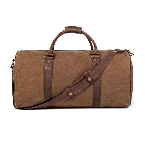 Mission Mercantile Leather Goods - Wholesale Weekender Bag - Unisex - Campaign Waxed Canvas Large Field Duffle Bag