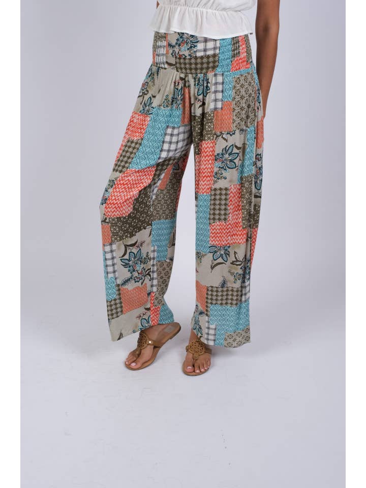 Sacred Threads - Wholesale Pants - Women's - Bohemian Blockprint Bliss Pants