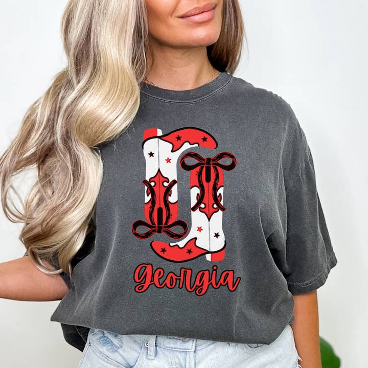 Georgia Game Day Boots Shirt, Georgia Bulldogs, Georgia for wholesale by Bella Marie Apparel & Co