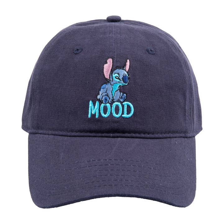 Concept One - Wholesale Baseball Cap - Unisex - Disney Stitch Mood Dad Cap,Navy