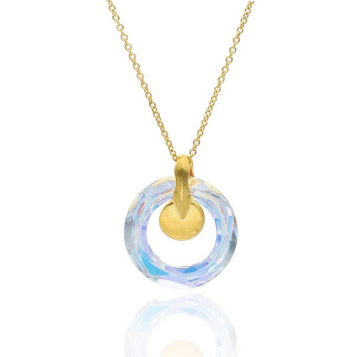 18k Gold Plated Sterling Silver Choker Cosmic Ring for wholesale by Las Joyas de Amanda