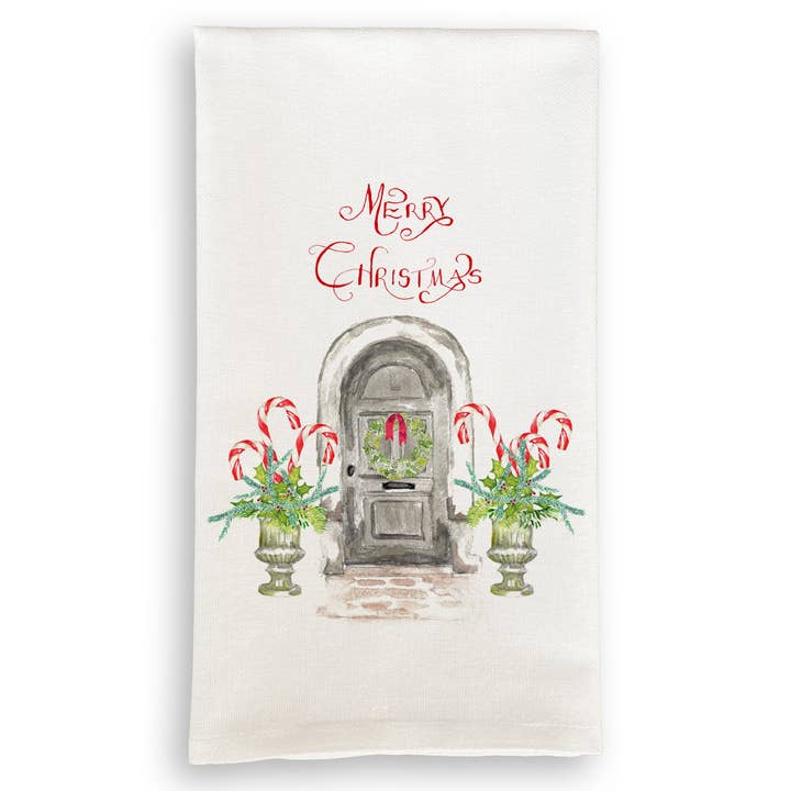 Grey Door with Candy Canes for wholesale by French Graffiti