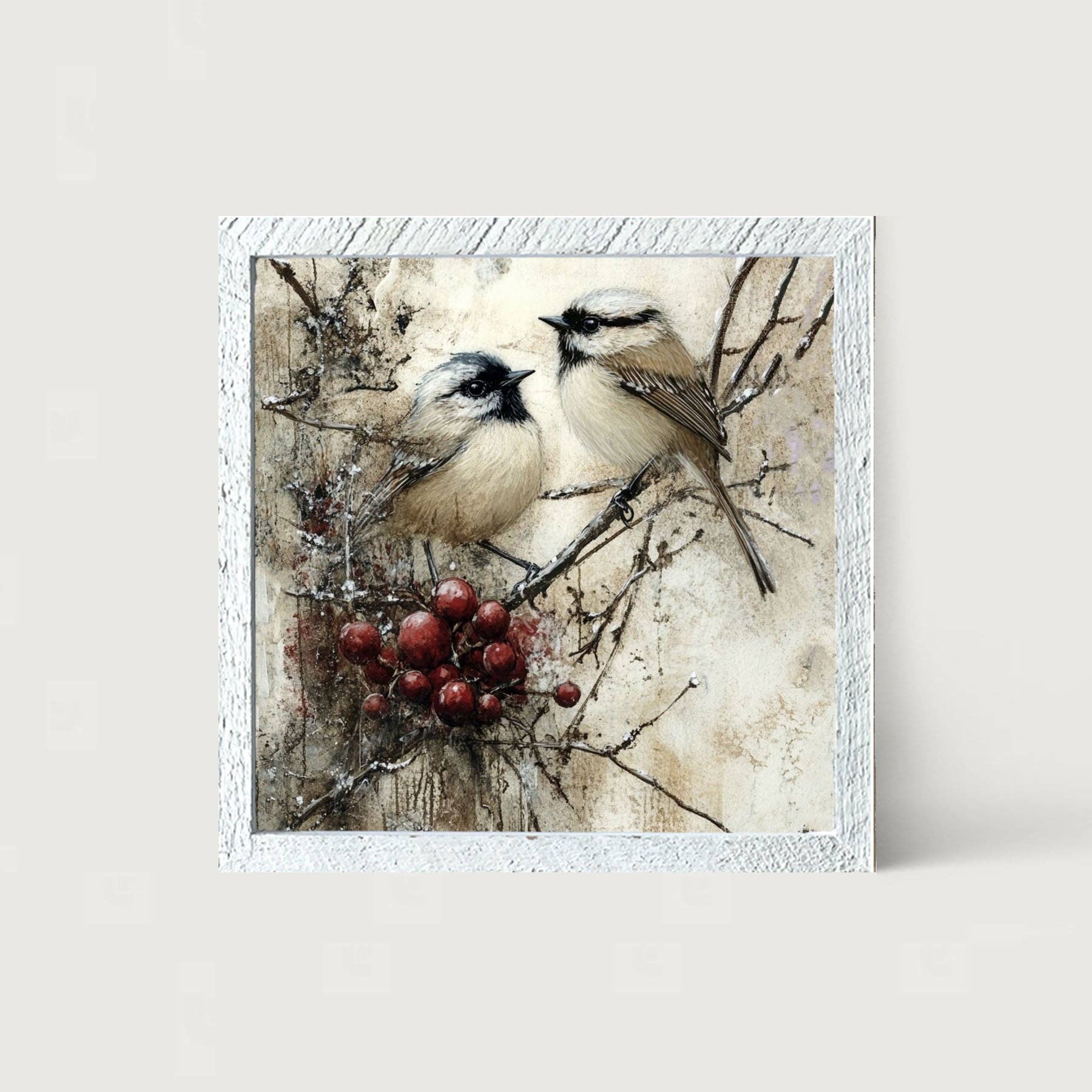 ginger blue - Wholesale Art Print - Two Birds with Berries11