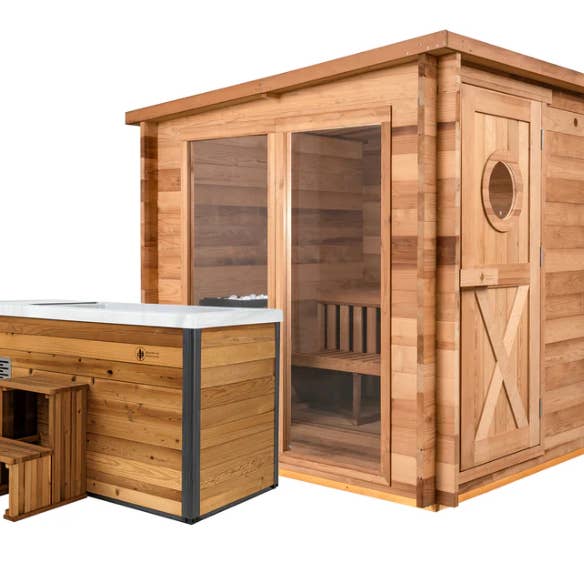 Garden Outdoor Sauna x Denali Cold Plunge and other Purchase wholesale acrylic ice rocks. Free returns & net 60 terms on Faire trending on Faire.