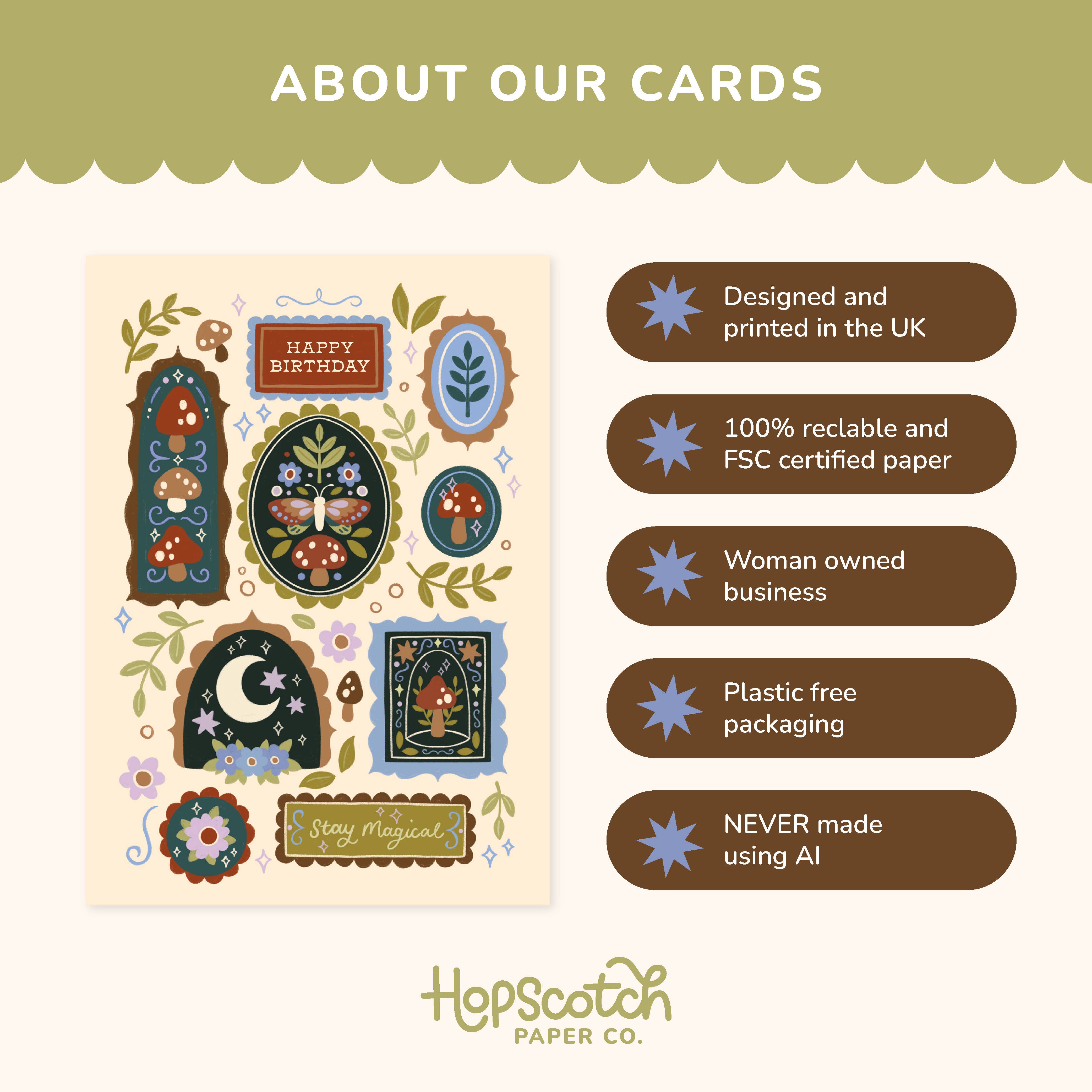 Hopscotch Paper Co. - Wholesale Birthday Card - Magical Realm Birthday Frames Card1