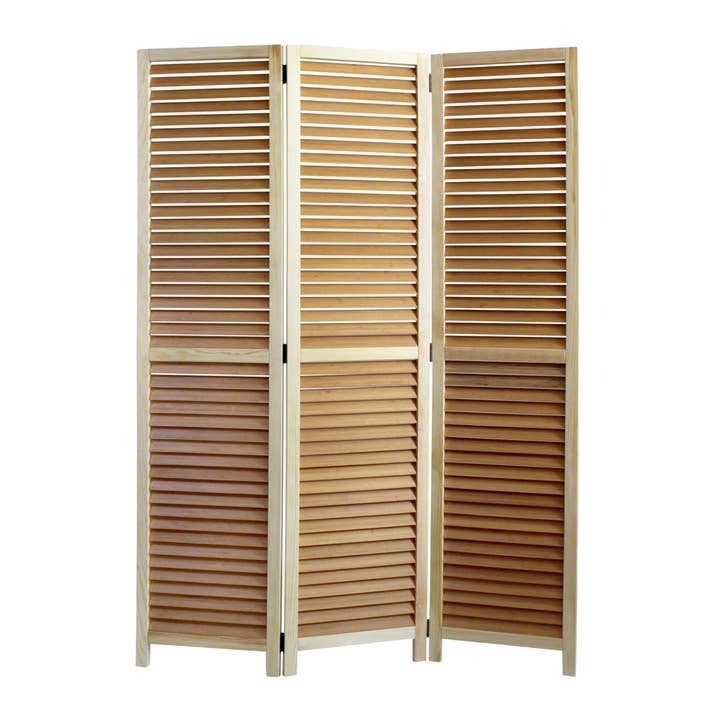 Elite Natural Wood & Carbonized Bamboo Room Divider for wholesale by Screen Gems