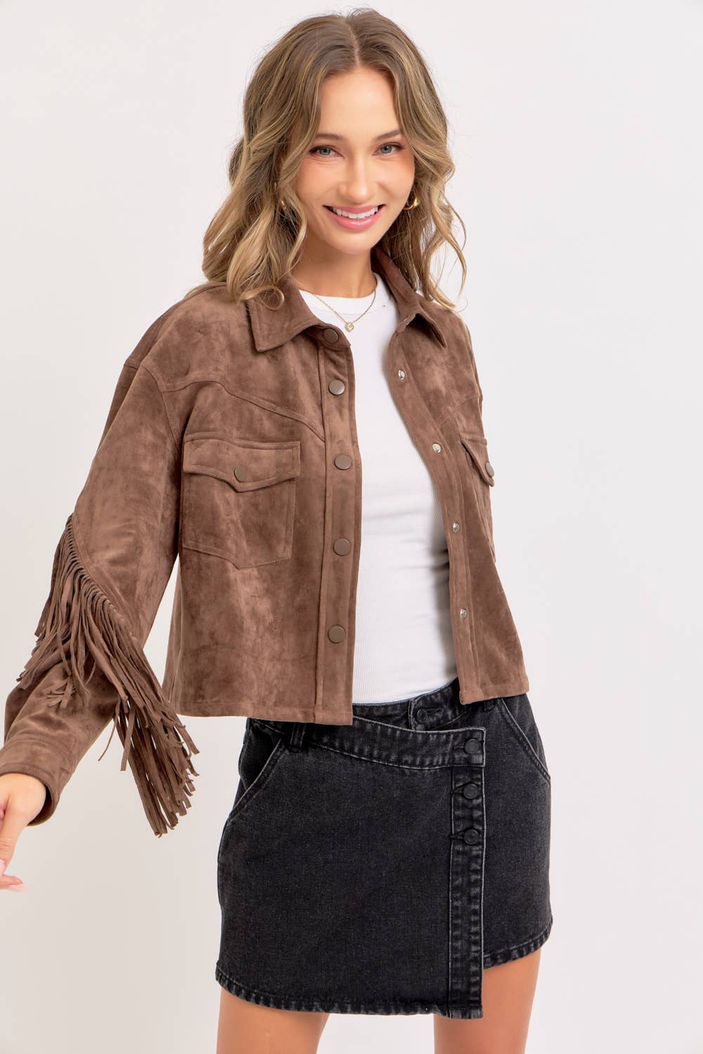 Sweet Lovely by Jen – Großhandel Hemdjacke/Shacket – Damen – Western-inspirierte Wildleder-Shacket64