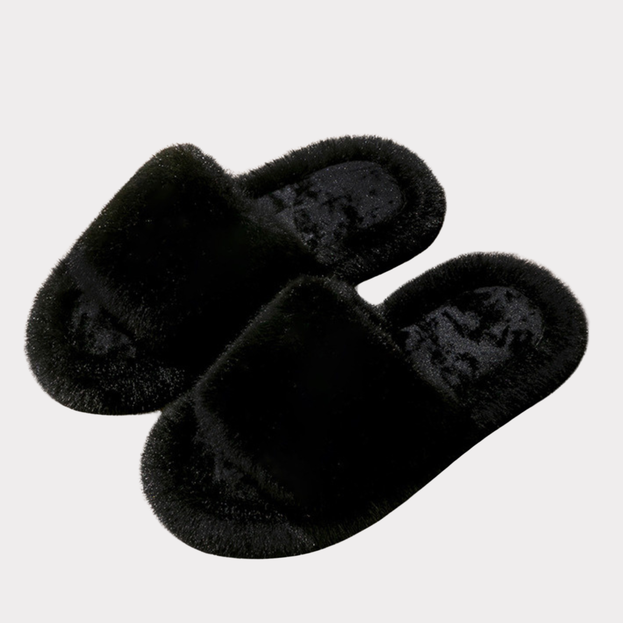 DrifWoo – wholesale Slippers – Women's – Faux Fur Open-Toe Slippers with Back Strap for Bridal & Home0