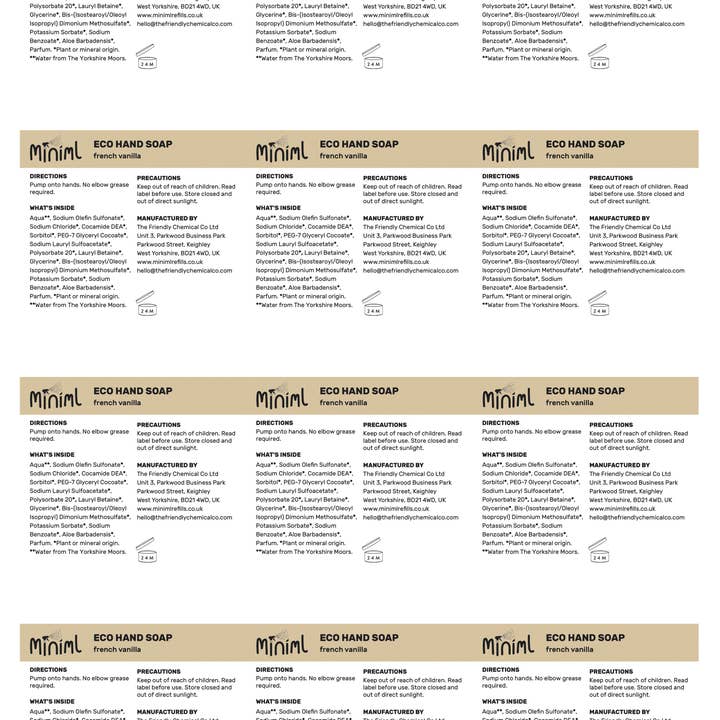 Miniml – wholesale Craft supplies – Miniml Safety Label Sheet - 12 x Labels (MIN217)16