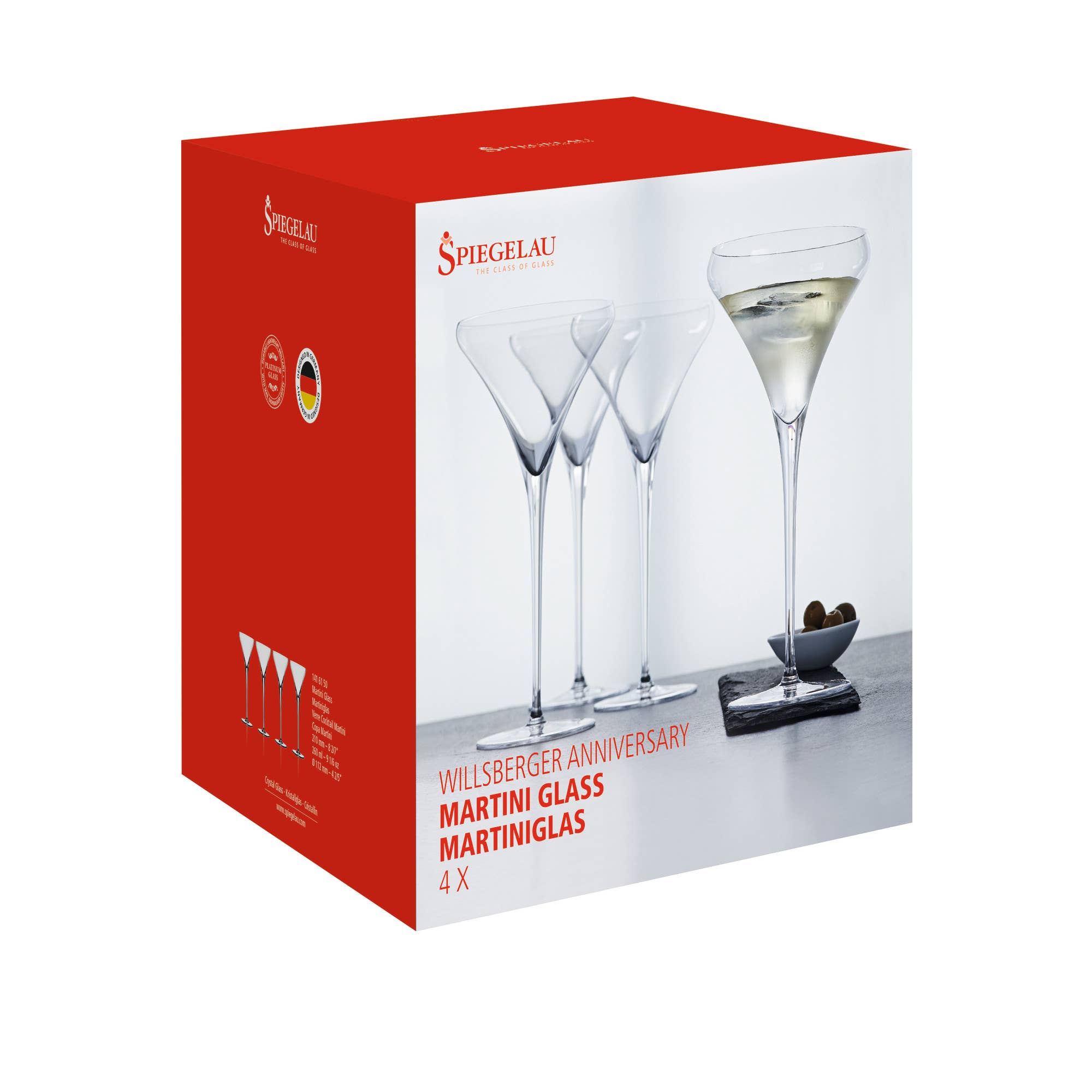 Spiegelau - Wholesale Cocktail/Liquor Glass - Willsberger Anniversary Crystal Martini Glasses Set of 41