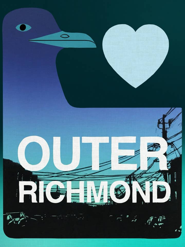 Outer Richmond Print for wholesale by 3 Fish Studios