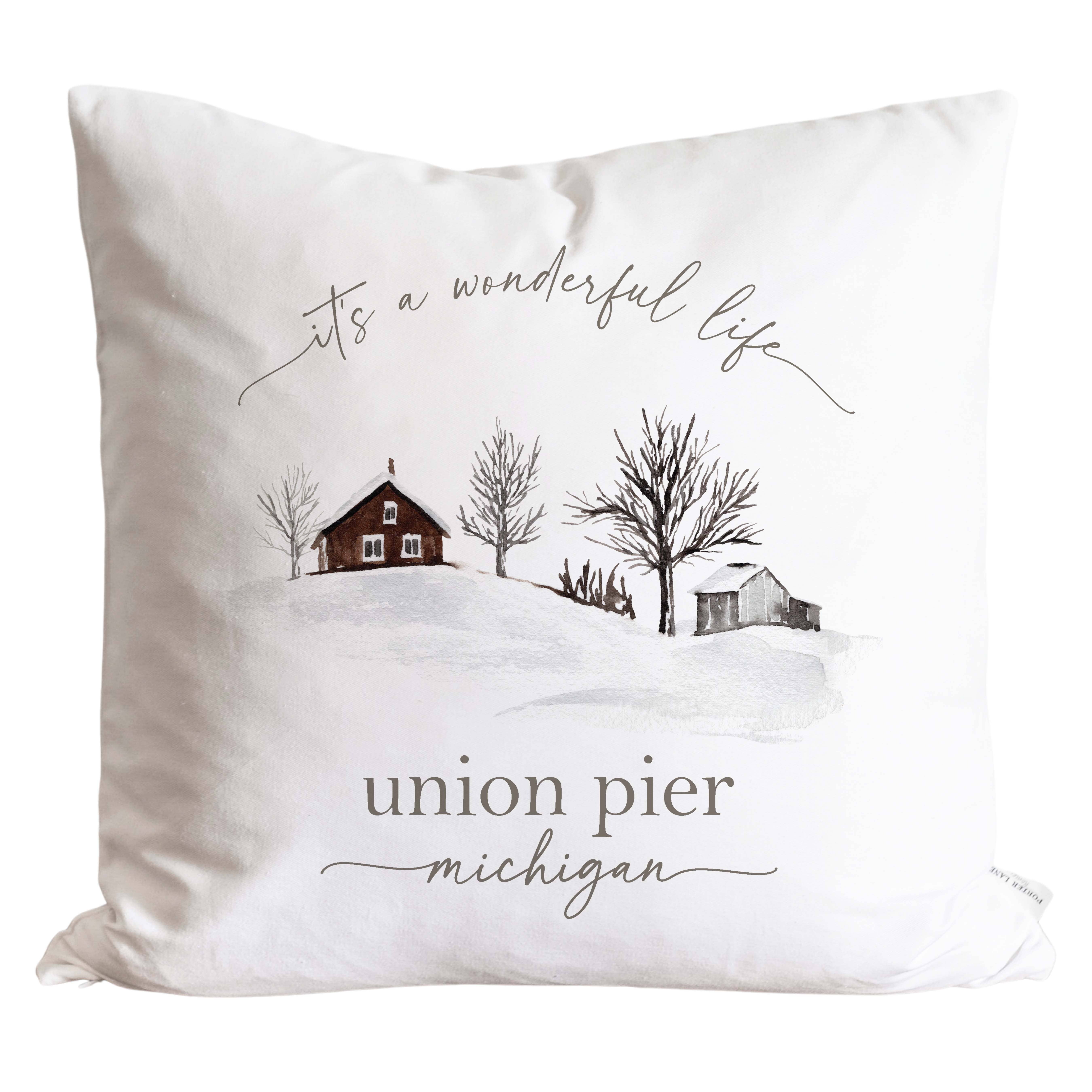 Porter Lane Home - Wholesale Throw Pillow Cover - Custom It’s a wonderful life Pillow Cover1