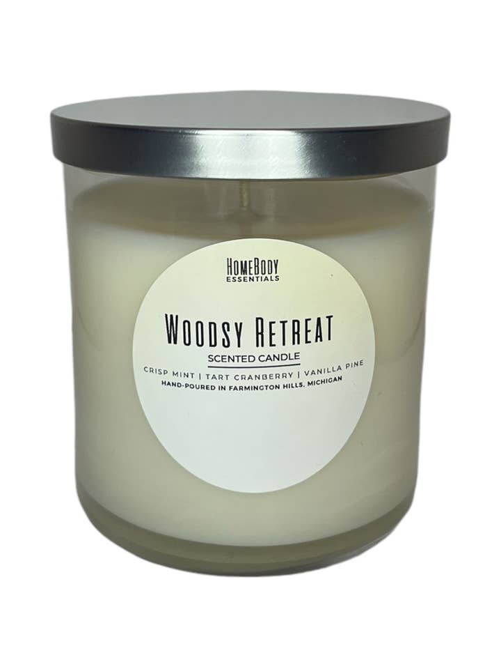 Woodsy Retreat 1-Wick Candles for wholesale by HomeBody Essentials