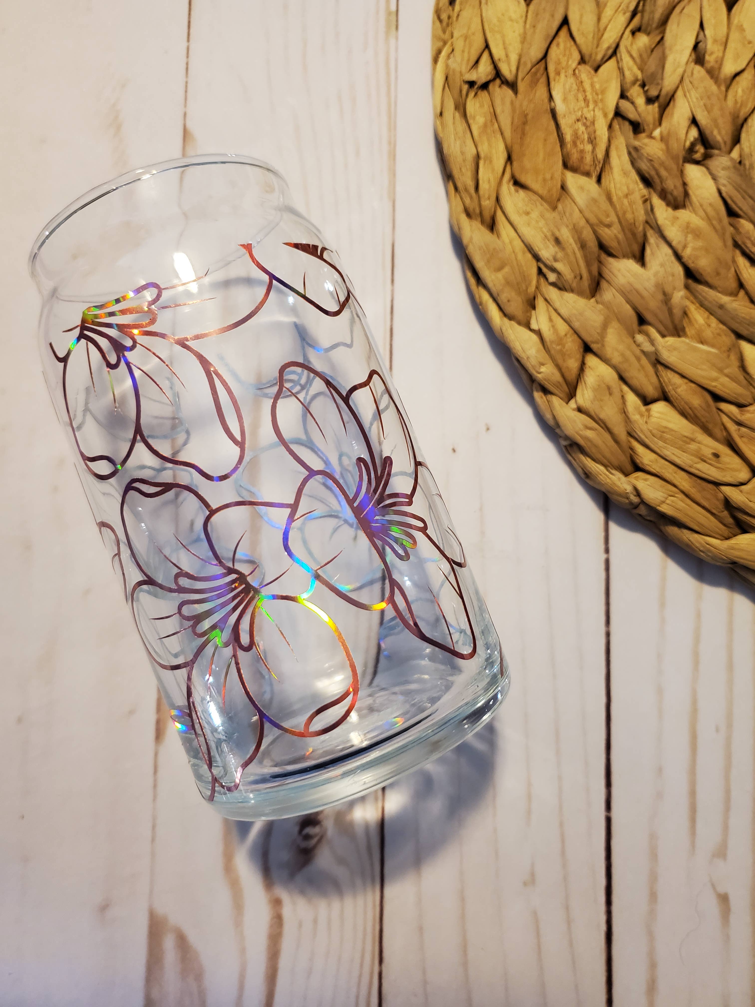 Homemade by Hunt - Wholesale Drinkglas/beker - Holografische glazen glazen beker0